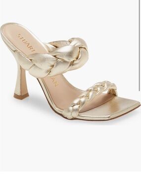 Stuart Weitzman Playa Braided 100 Heel  (Size 5.5)